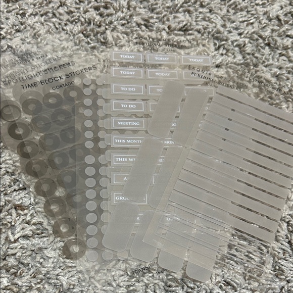 Transparent Planner Stickers Set - Picture 1 of 1